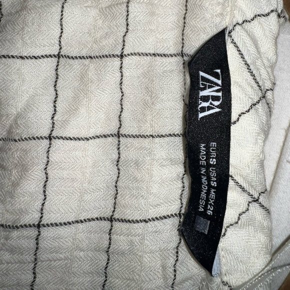 Zara trendy shirt | Long Sleeve cropped collared zara shirt - Picture 2 of 7